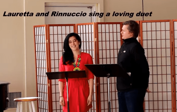 Opening duet from BUOSO'S GHOST by Michael Ching. Sara Duchovnay, soprano. Kirk Dougherty, tenor